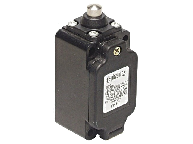 Eindschakelaar; pin Ø10mm; NO + NC; 10A; max.500VAC; max.250VDC Eindschakelaar; pin Ø10mm; NO + NC; 10A; max.500VAC; max.250VDC